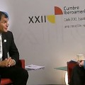 Rafael Correa pregunta por Ana Pastor en una entrevista en directo en el Canal 24h
