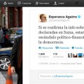 Aguirre: "Si se confirman las cuentas [de CiU] en Suiza, sería el escándalo más grave de la democracia"