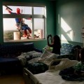 Limpiacristales se disfrazan de superhéroes para sorprender a los niños de un hospital