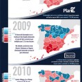 Mapas del paro en España 2007-2012 por provincias: evolución dramática (infografía)