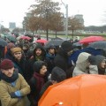 Fotos de la concentración en Berlín contra Rajoy