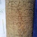 Hallan en Lorca una columna milenaria de Vía Augusta desenterrada por las lluvias