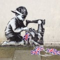 Mural de Banksy desaparece de Londres, y aparece en una subasta en EE.UU. (ENG)