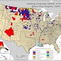 Mapa con los idiomas más hablados en EEUU [ENG]