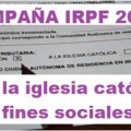 Europa Laica denuncia las mentiras de la iglesia católica en su publicidad sobre la campaña del IRPF