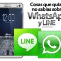 WhatsApp y LINE: Cosas que quizás no sabías