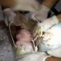 Rescatado un bebé que estaba atrapado de una tubería en China [VIDEO]