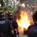 Disturbios entre Mossos y Bomberos en el Parlament de Catalunya