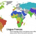 Siete lenguas que en conjunto tienen estatuto de idioma oficial en el 75% del mundo
