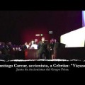 Santiago Carcar, víctima del ERE de El País y accionista de Prisa, se dirige a Cebrián en la junta