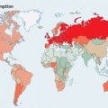 Mapa de consumo de alcohol en el mundo (ENG)