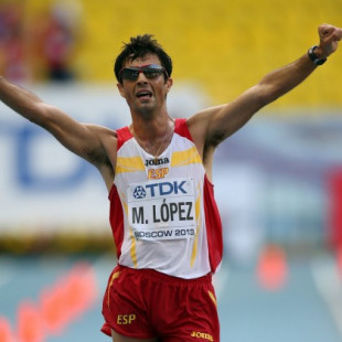 Miguel Ángel López, medalla de bronce en 20 km marcha de los Mundiales de atletismo
