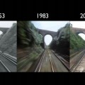 Timelapse del viaje en tren de Londres a Brighton en 1953, 1983 y 2013 (ING)