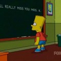 Bart Simpson homenajea a la fallecida Marcia Wallace: "Te echaremos de menos Srta. K"