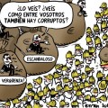 Corrupción, viñeta humorística de Ferran Martín