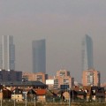La tomadura de pelo del dióxido de nitrógeno en Madrid