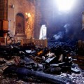 Un incendio destroza, en Muxía, el Santuario da Virxe da Barca