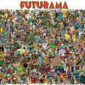 Todos los personajes aparecidos en 'Futurama' en una única ilustración