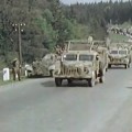 Checoslovaquia, 1945: Impresionante desfile a todo color de vehículos nazis rindiéndose (VIDEO)