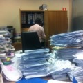 Así está el despacho de la directora de una oficina del INEM en el centro de Madrid