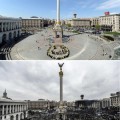 FOTO: El antes y el después de la plaza de la Independencia en Kiev