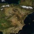 Imagen de satélite de la península ibérica tomada por la Nasa el 8/03/2014