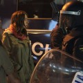 La Policía carga contra la retaguardia de una manifestación improvisada del 22-M