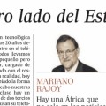 Mariano Rajoy debuta como columnista en 'El País'