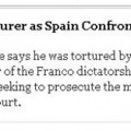 The New York Times: "La política y el sistema legal en España están salpicados de vínculos con el franquismo"