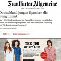 "Cómo Alemania roba la esperanza a los jóvenes españoles" dice Frankfurter Allgemeine