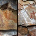 Destrozan una pintura rupestre, declarada patrimonio de la humanidad, en una cueva de Jaén