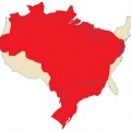 Comparación del tamaño de Brasil con la zona continental de EEUU