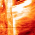 Una primera vez para el IRIS de la NASA: Observando una gigantesca erupción de material solar