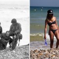 Las playas del desembarco de Normandía, en 1944 y 70 años después