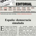Duro Editorial en La Jornada de México: “España: democracia simulada”, titula