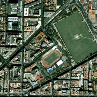 Comparativa: Estadio de Vallehermoso y Parque de Santander de Madrid entre el 2000 y el 2012