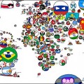 Mapa Polandball del Mundo 2014