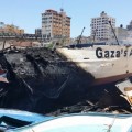 Israel destruye deliberadamente el barco de la La Coalición Internacional de la Flotilla de la Libertad