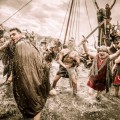 Los vikingos invaden Galicia, fotos de la famosa romería vikinga de Catoira