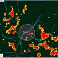 Aviones evitando las tormentas, vistos desde el radar meteorológico (VIDEO)