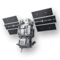 El lanzamiento de un satélite visto desde otro satélite