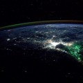 ¿Qué son esas luces verdes fotografiadas desde la Estación Espacial?