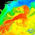 Inusual aumento de temperatura de la Corriente del Golfo