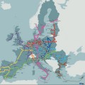 Mapa de los corredores de transporte europeos