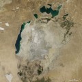 La cuenca oriental del Mar de Aral se seca completamente