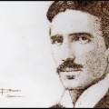 Este retrato hecho con chispas eléctricas es el mejor homenaje posible a Nikola Tesla