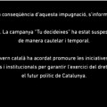 La Generalitat difunde un vídeo alternativo del 9N para esquivar la prohibición