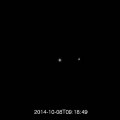 Un eclipse lunar visto desde Mercurio