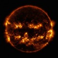 Espectacular imagen de la NASA en la que el sol se "convierte" en una calabaza de Halloween