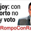 'Yo rompo con Rajoy': campaña para no votar al PP por la retirada de la ley del aborto de Gallardón